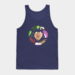 Fish Taco Diagram Tank Top